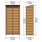 Sawn Tall Wall Log Store (Pressure Treated)