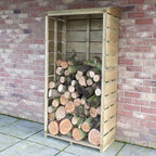 Sawn Tall Wall Log Store (Pressure Treated)