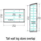 Sawn Tall Wall Log Store (Pressure Treated)