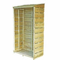 Sawn Tall Wall Log Store (Pressure Treated)