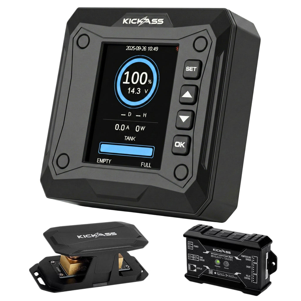 KickAss Control Hub 40A Complete Dual Battery Kit with Smart Shunt and Wiring