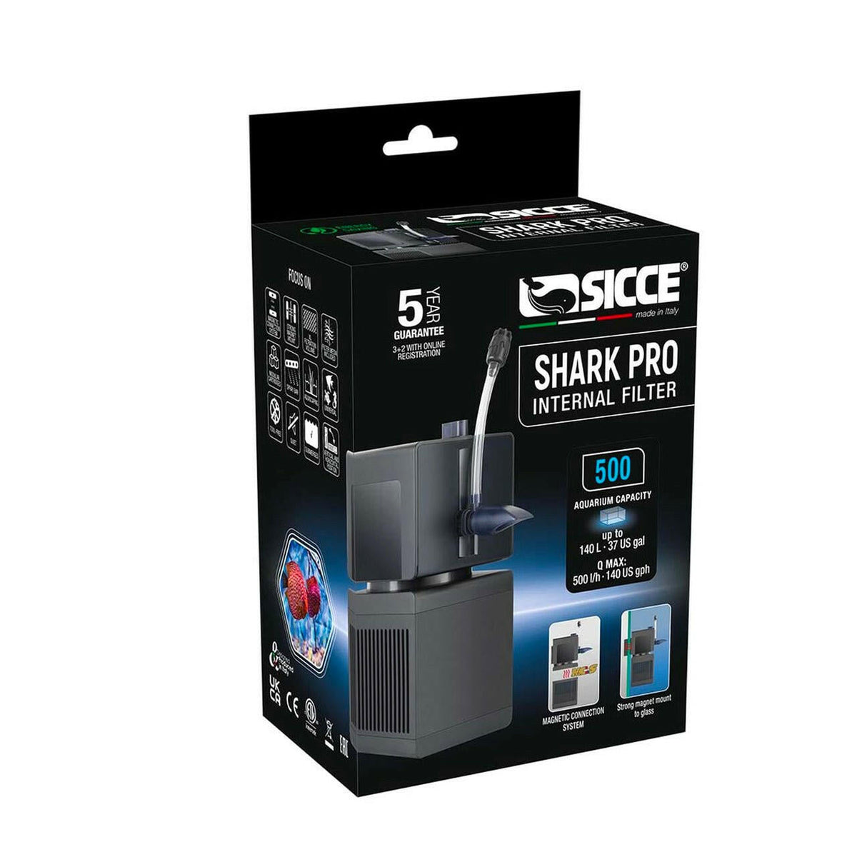 Sicce Shark PRO 500 Internal Filter