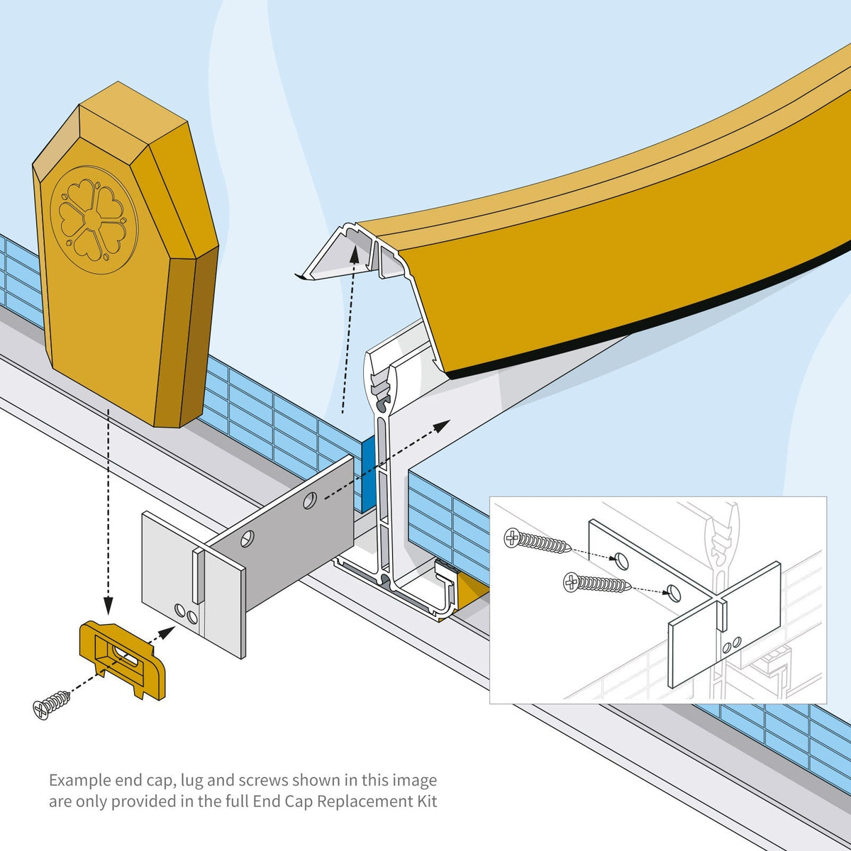 Side-Fix Glazing Bar Retaining Plate