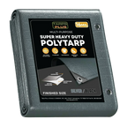Silver/Black Poly Tarp 10' x 10'