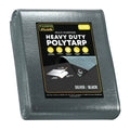 Silver/Black Poly Tarp 40' x 50'