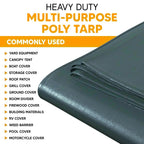 Silver Poly Tarp 12' x 20'