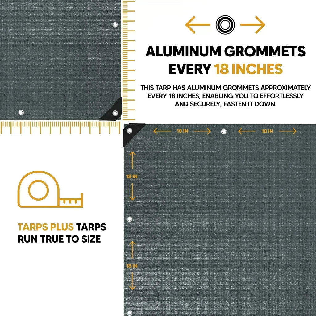 Silver Poly Tarp 6' x 10'