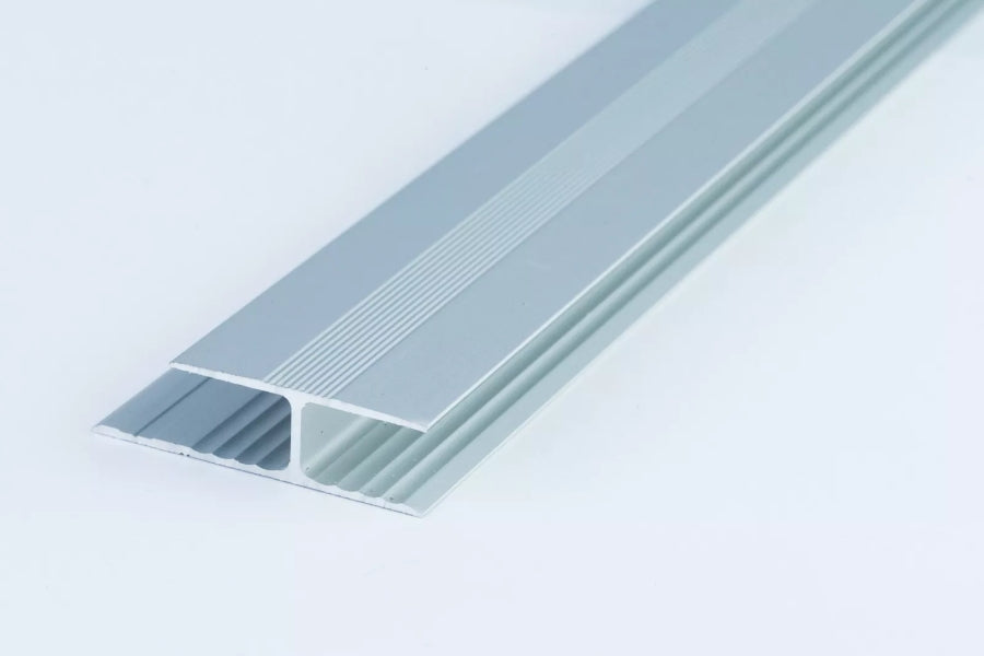 anodised aluminium twin grip strip for laminate