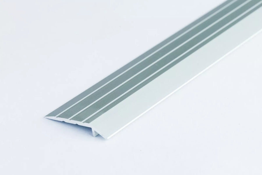 Aluminium door threshold strip 30mm silver anodised 1m length 