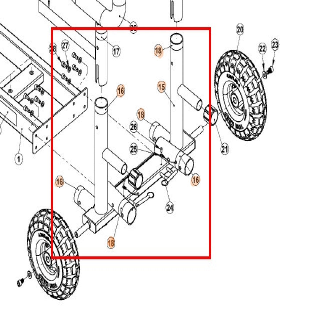 Xebex XT3 Sled PARTS