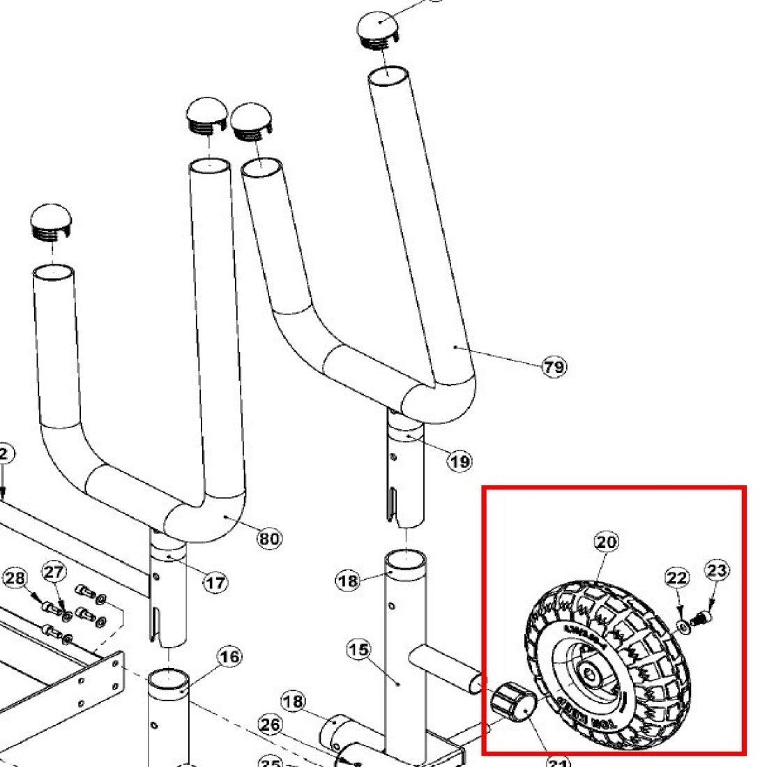 Xebex XT3 Sled PARTS