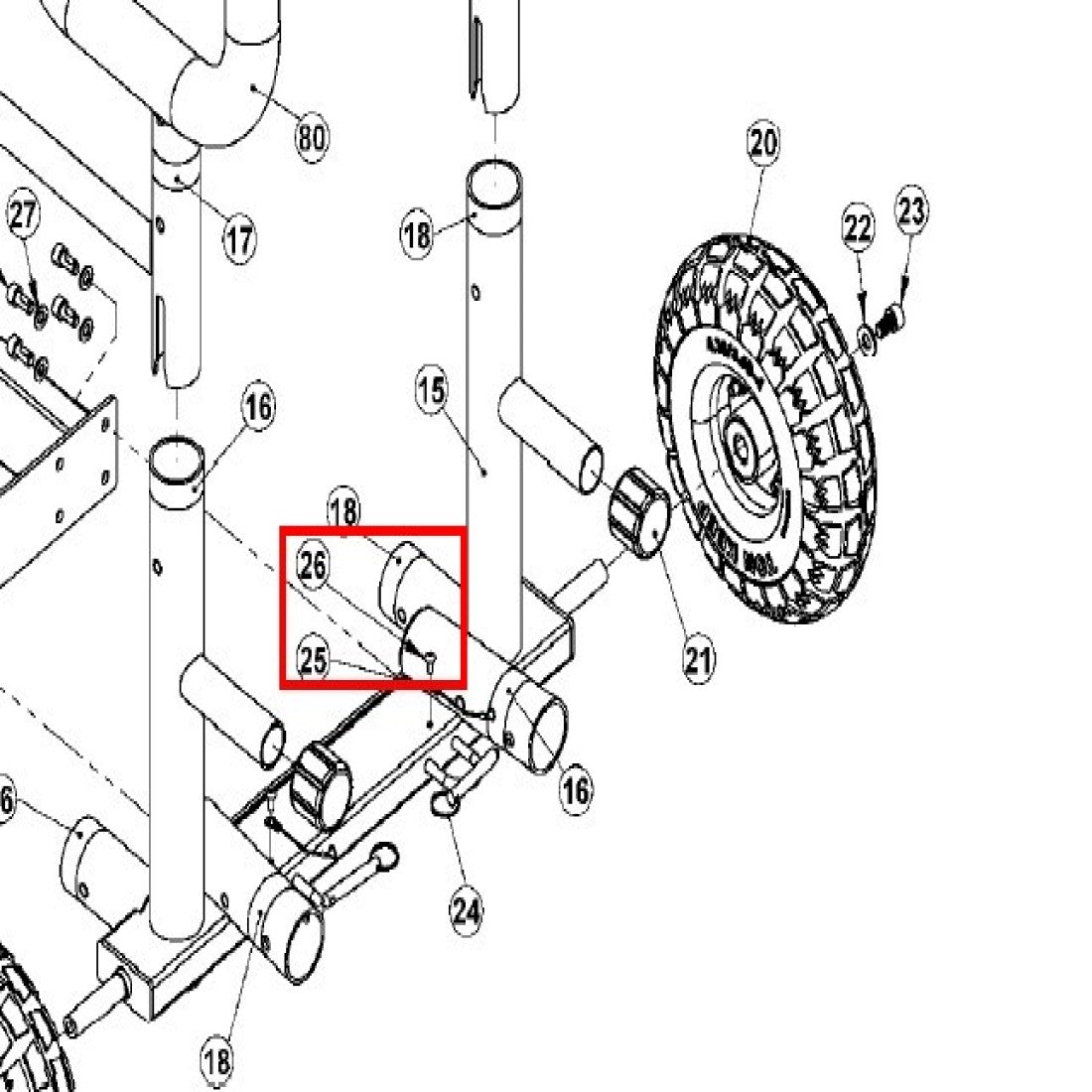 Xebex XT3 Sled PARTS