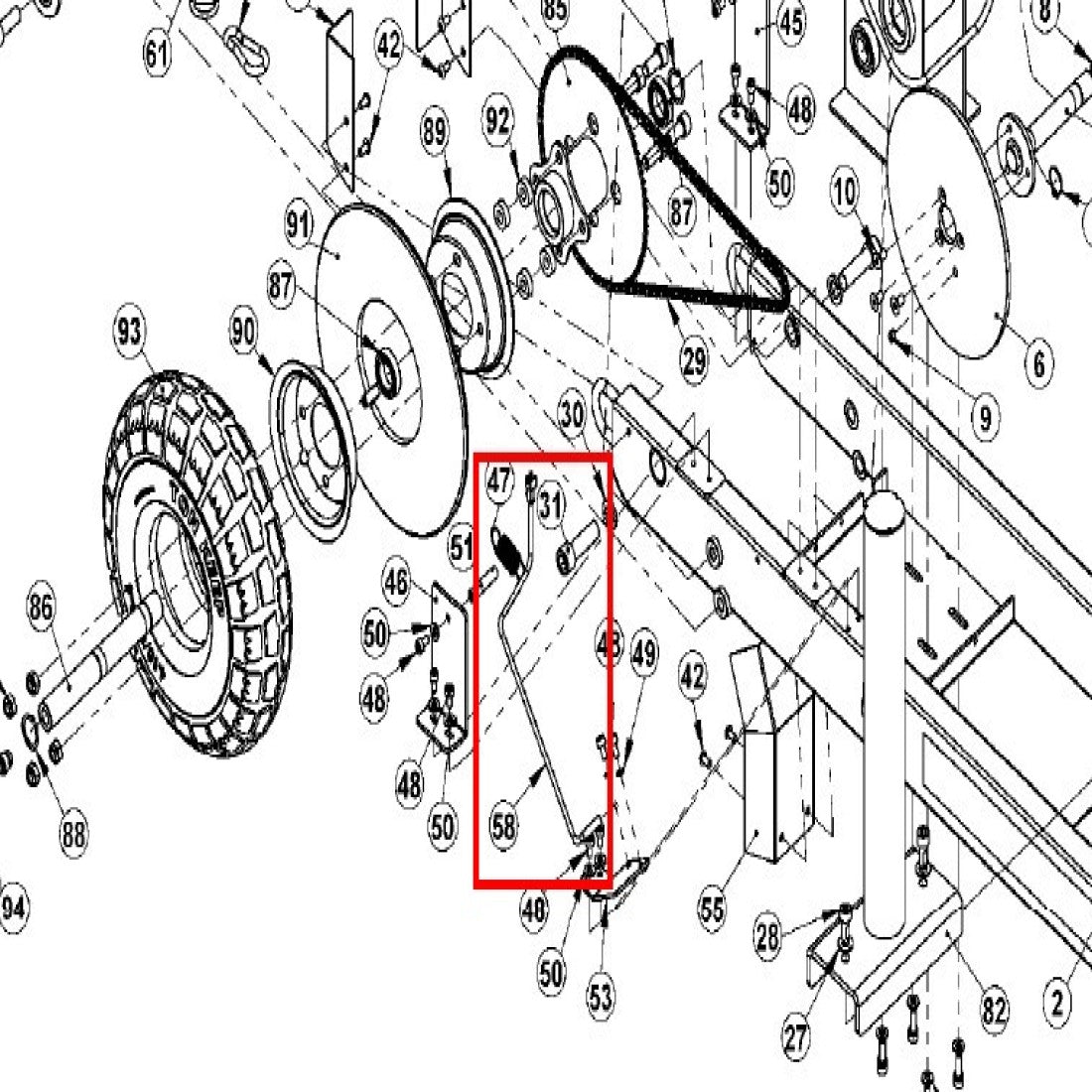 Xebex XT3 Sled PARTS