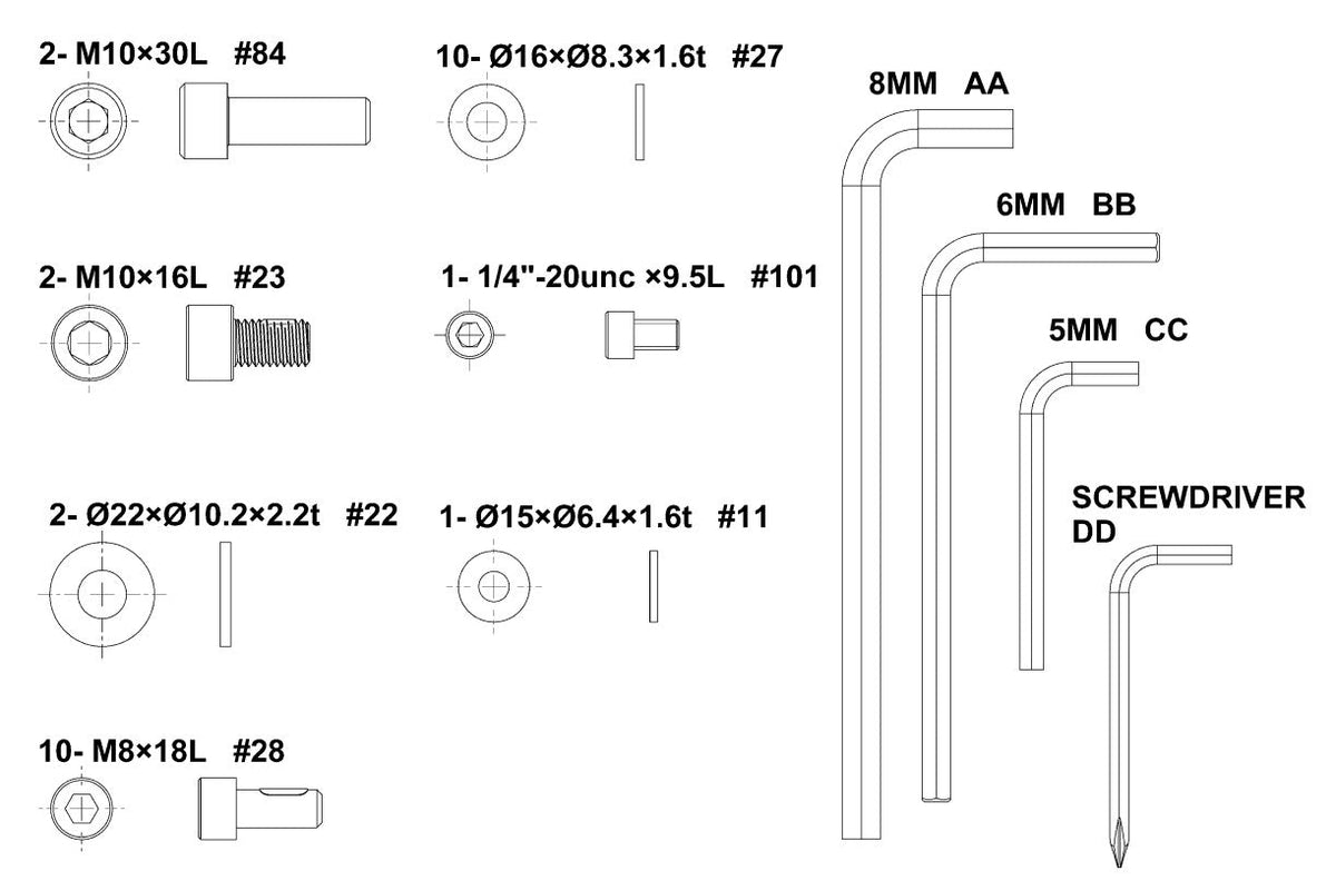 Xebex XT3 Sled PARTS
