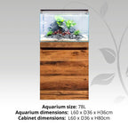 Fluval Visi 60: 78L Aquarium & Cabinet Kits