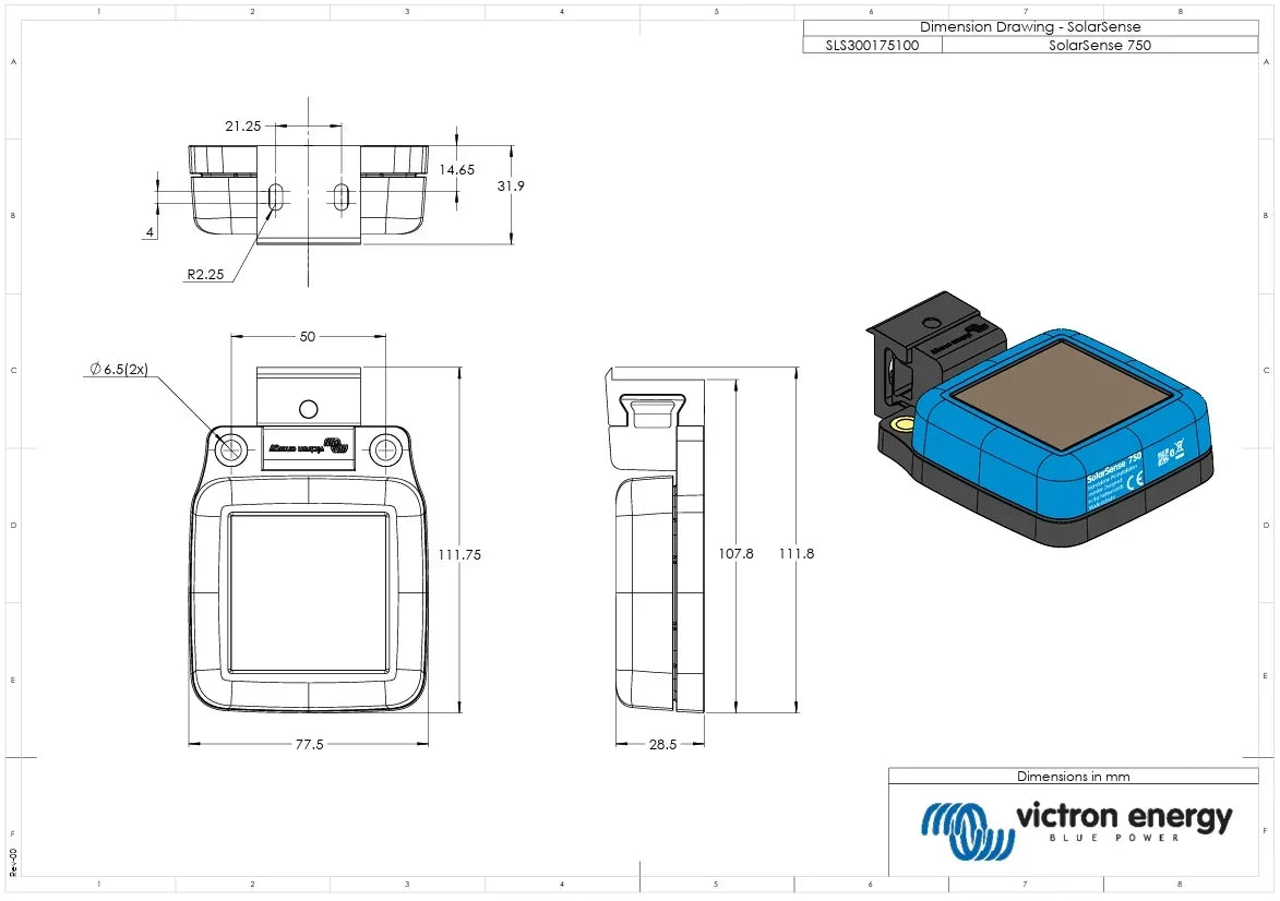 Victron SolarSense 750 Solar PV Monitor
