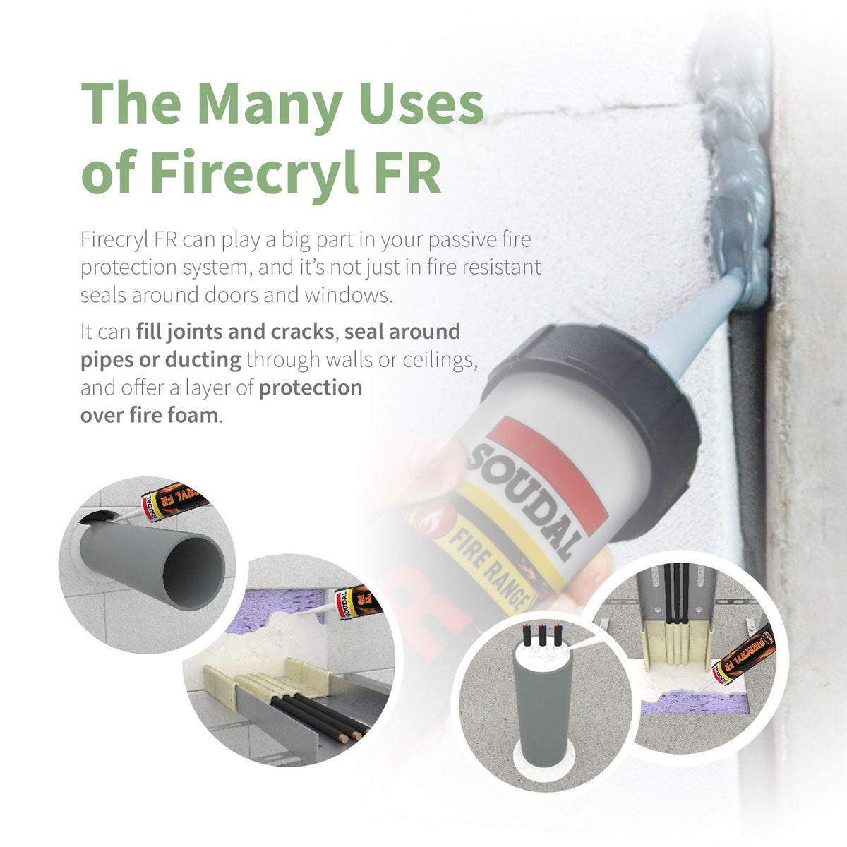 Soudal Firecryl FR Fire-Rated Sealant