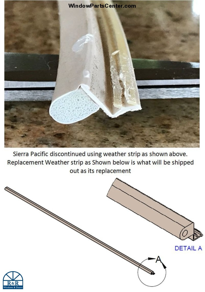 Off Set Weather Strip