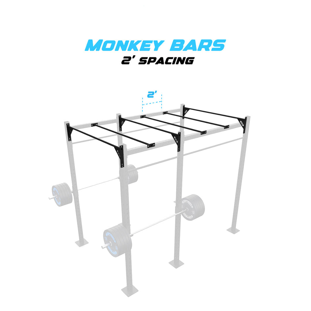 10' Freestanding Builder® Rig: Intermediate 1 w/ 2' Monkey Bar Spacing