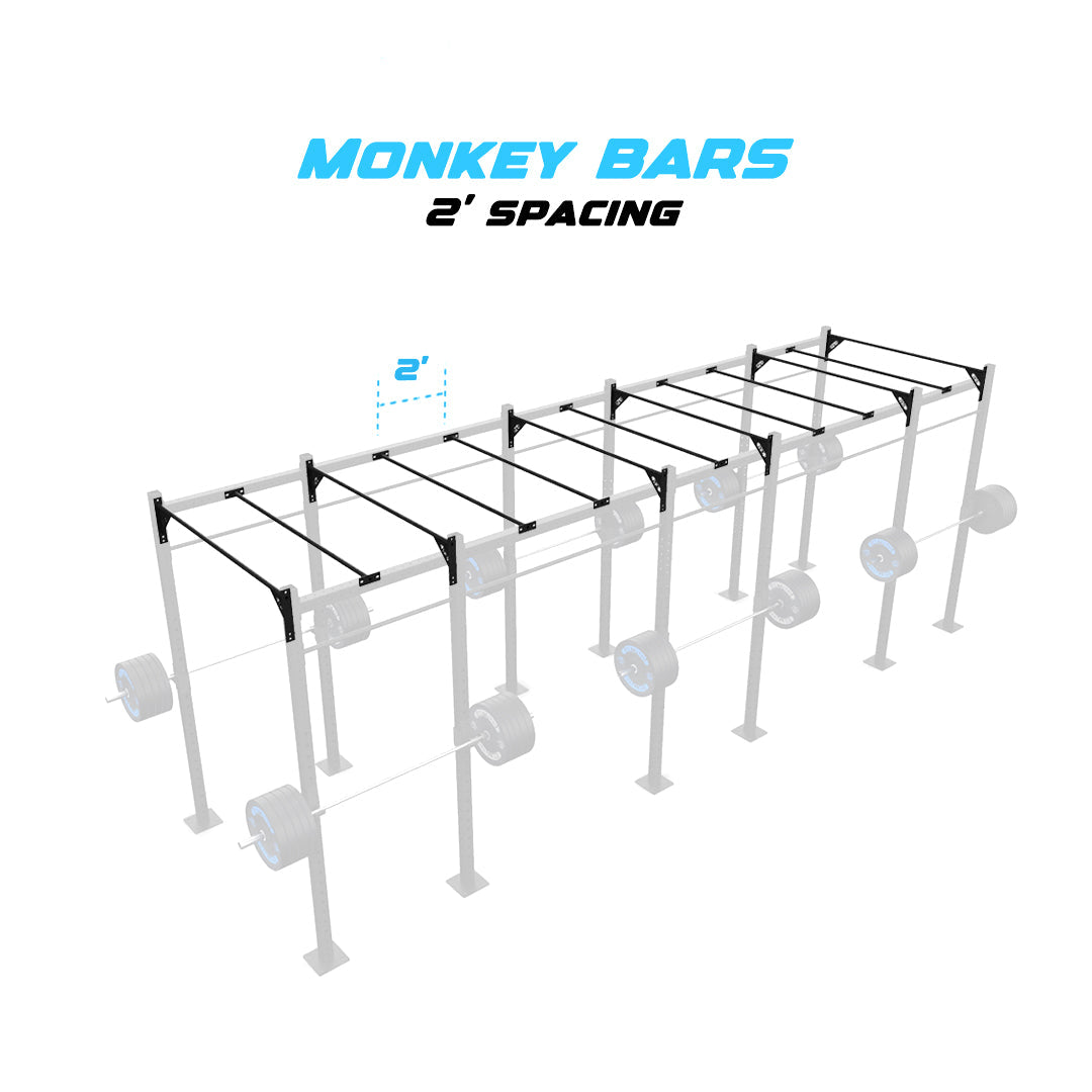 24' Freestanding Builder® Rig: Intermediate 1 w/ 2' Monkey Bar Spacing