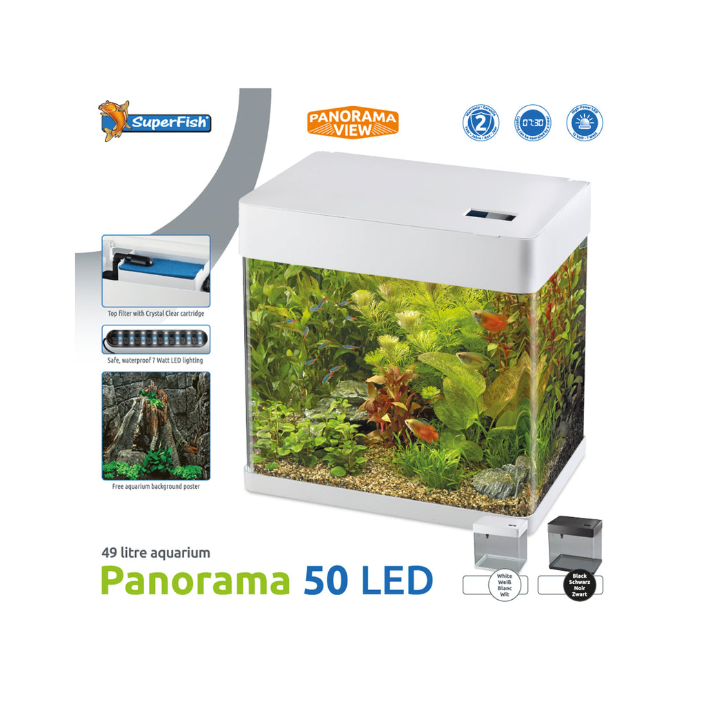 Superfish Panorama 50 White LED Aquarium