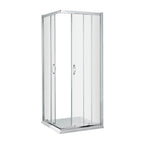 Foundry 5mm Glass Corner Entry Shower Enclosure - Chrome