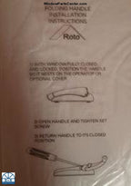 SS10012 - Roto X Drive Handle for Casement and Awning Window Operator