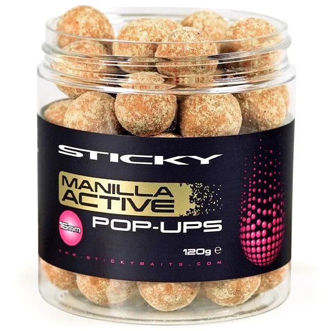 Sticky Baits Manilla Active Pop ups 16mm