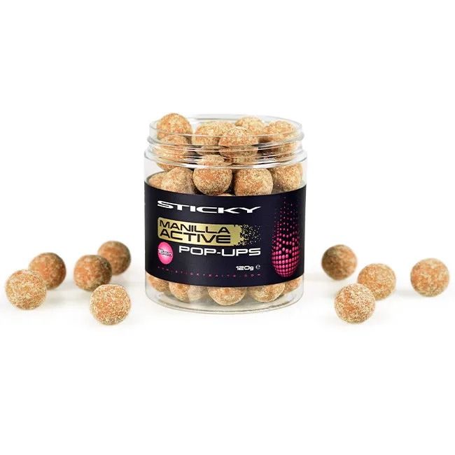 Sticky Baits Manilla Active Pop ups 16mm