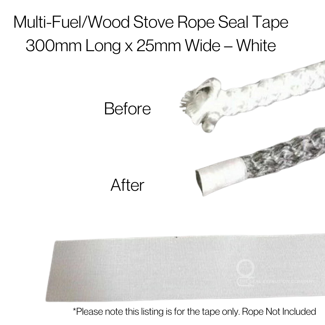 Stove Rope Seal Tape - 25mm Wide - Priced per 1/2 Metre (500mm)