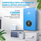 SunGoldPower 12000W 48V Split Phase Pure Sine Wave Inverter Charger