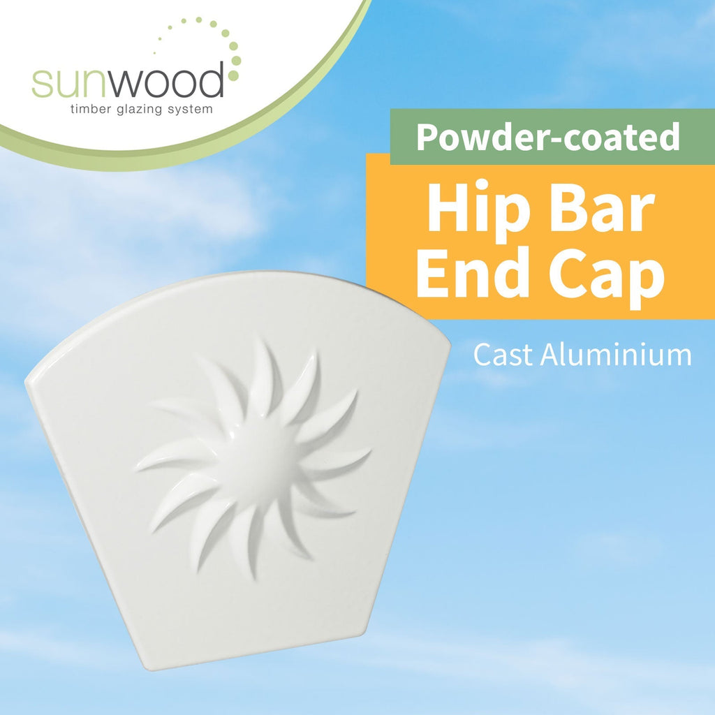 Sunwood Screw-Down Glazing Hip Bar End Cap