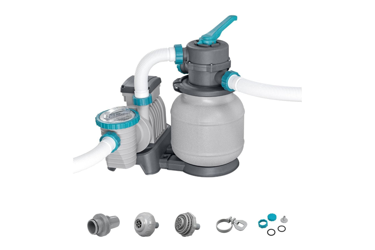 2200gal Pool Sand Filter for All Above Ground Pools - Grey