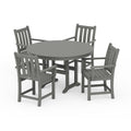 Traditional Garden 5-Piece Round Farmhouse Dining Set