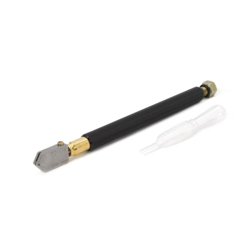 FHC Toyo Straight Tap Wheel Glass Cutter [Brass Handle] - T0Y17BV