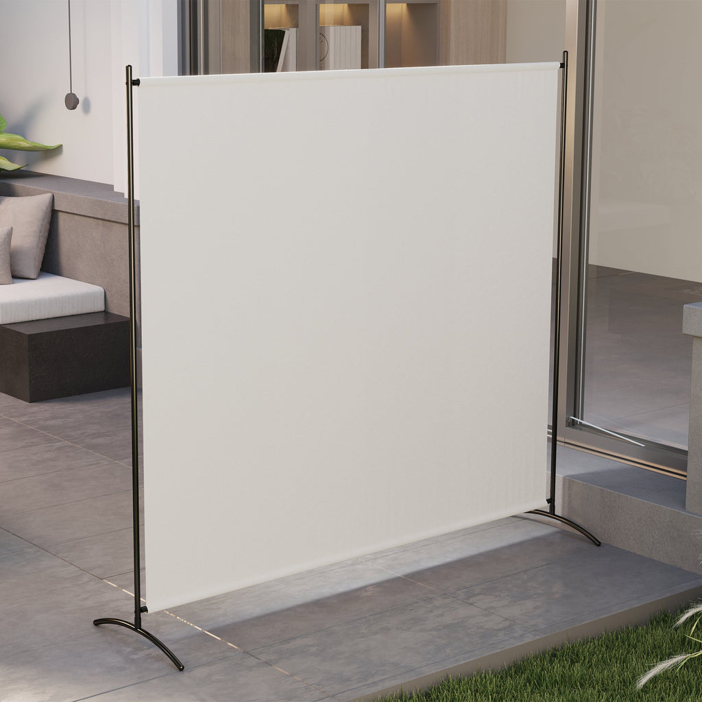 5.9FT Tall Single-Panel Outdoor Privacy Screen with UPF30+ Protection, Beige