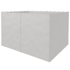 10' x 12' Universal Gazebo Sidewall Set (4 Panels) with Hooks, Light Grey