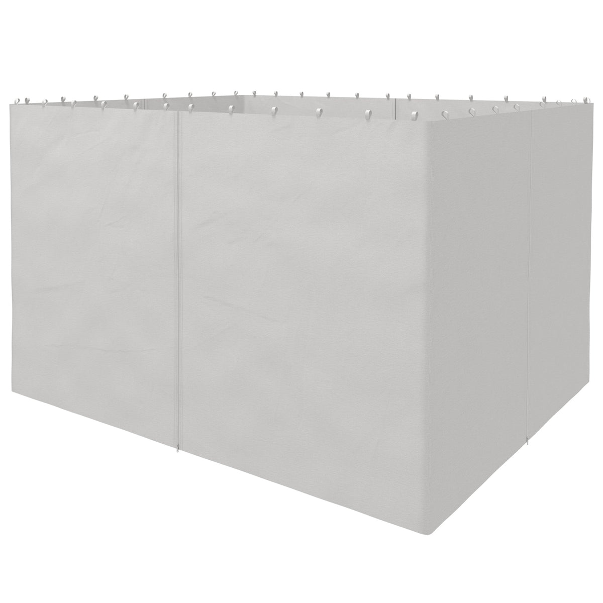 10' x 12' Universal Gazebo Sidewall Set (4 Panels) with Hooks, Light Grey