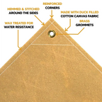 Tan Canvas Tarp 20' x 30'
