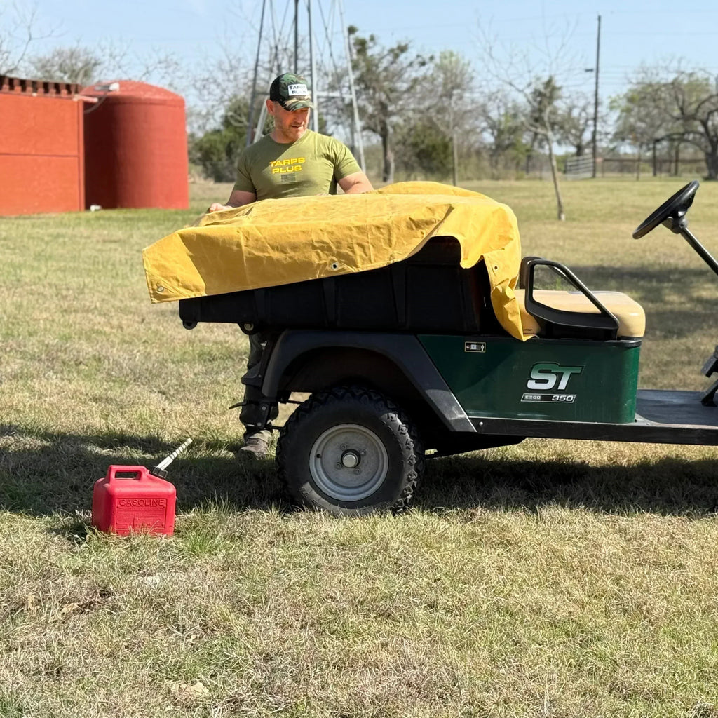 Tan Canvas Tarp 5' x 7'