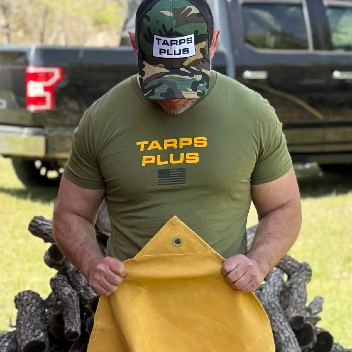 Tan Canvas Tarp 8' x 12'