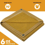 Tan Mesh Tarp 20' x 20'