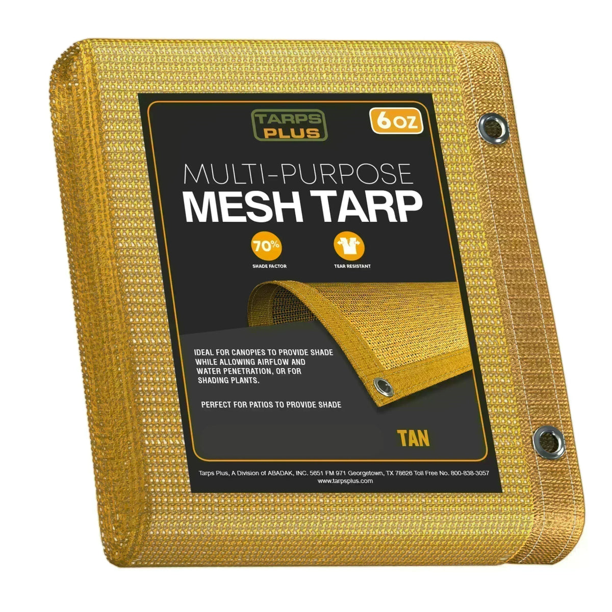 Tan Mesh Tarp 20' x 40'