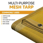 Tan Mesh Tarp 8' x 12'