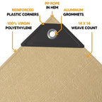 Tan Poly Tarp 10' x 12'