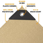 Tan Poly Tarp 5' x 7' - Case Of 26