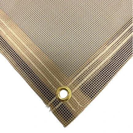 Vinyl Mesh Tarp - Tan - 14' x 20'