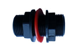 Tank Connector with Washer 1" BSPM and Drill Bit