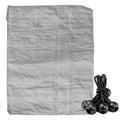 Grey S-Grade Tarpaulin with 10 x Bungee Balls (Black)