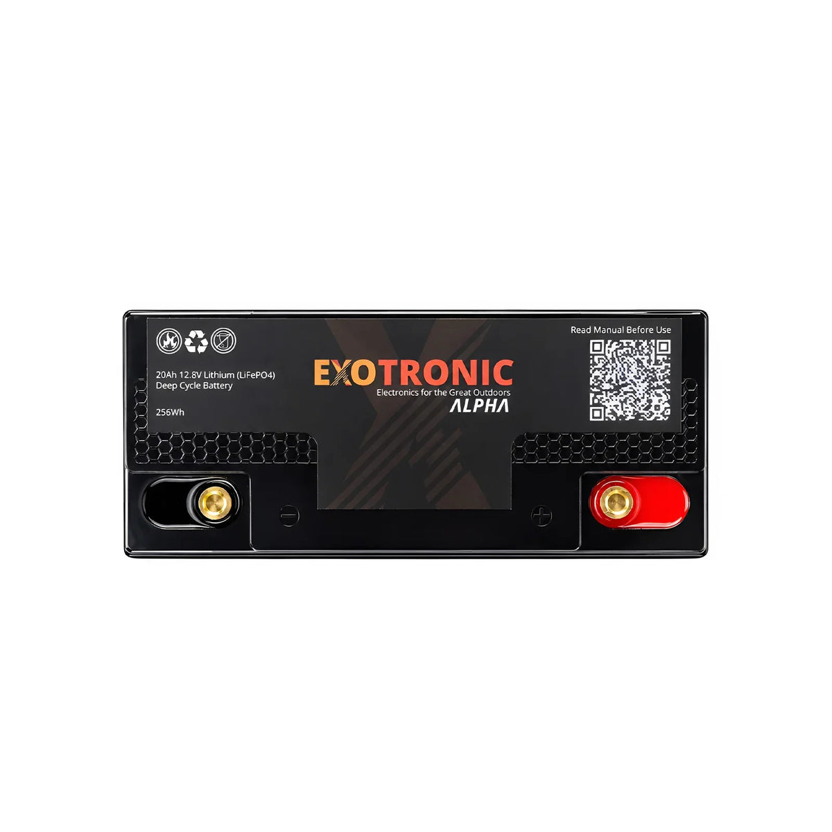 Exotronic 12V 20Ah Alpha IP67 Smart Bluetooth Lithium Battery